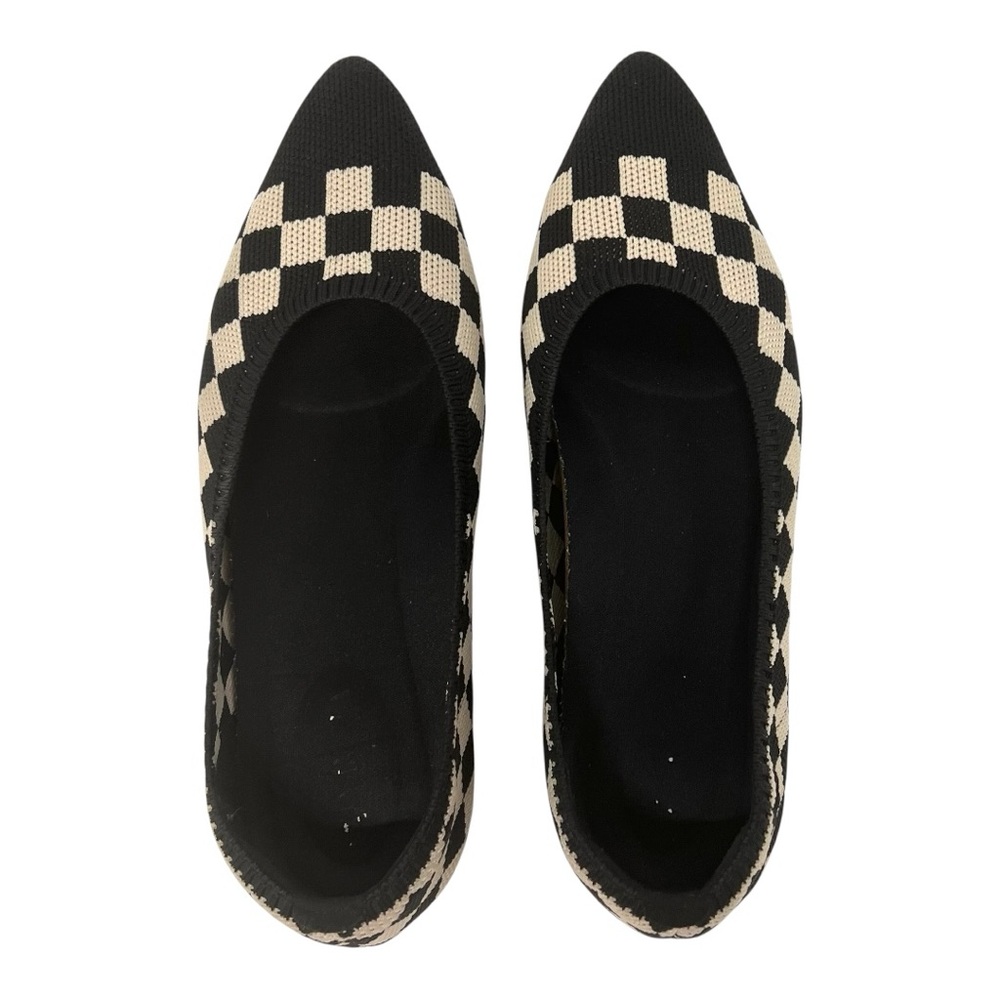 Vivaia Aria Walker Checker Point Toe Comfort Slip On Loafer Flats Women’s 37 - Picture 9 of 16